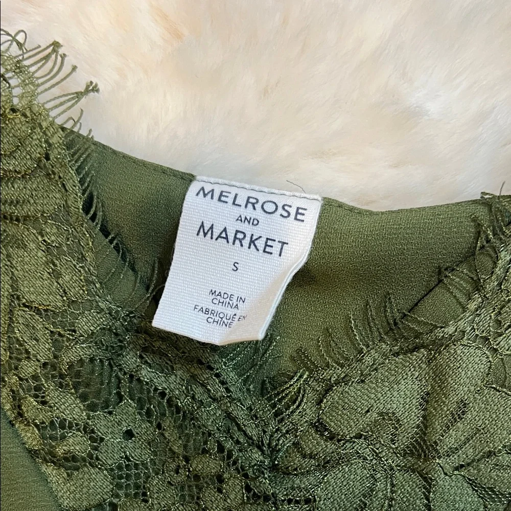 Melrose and Market Green Lace Cami - Picture 2 of 4